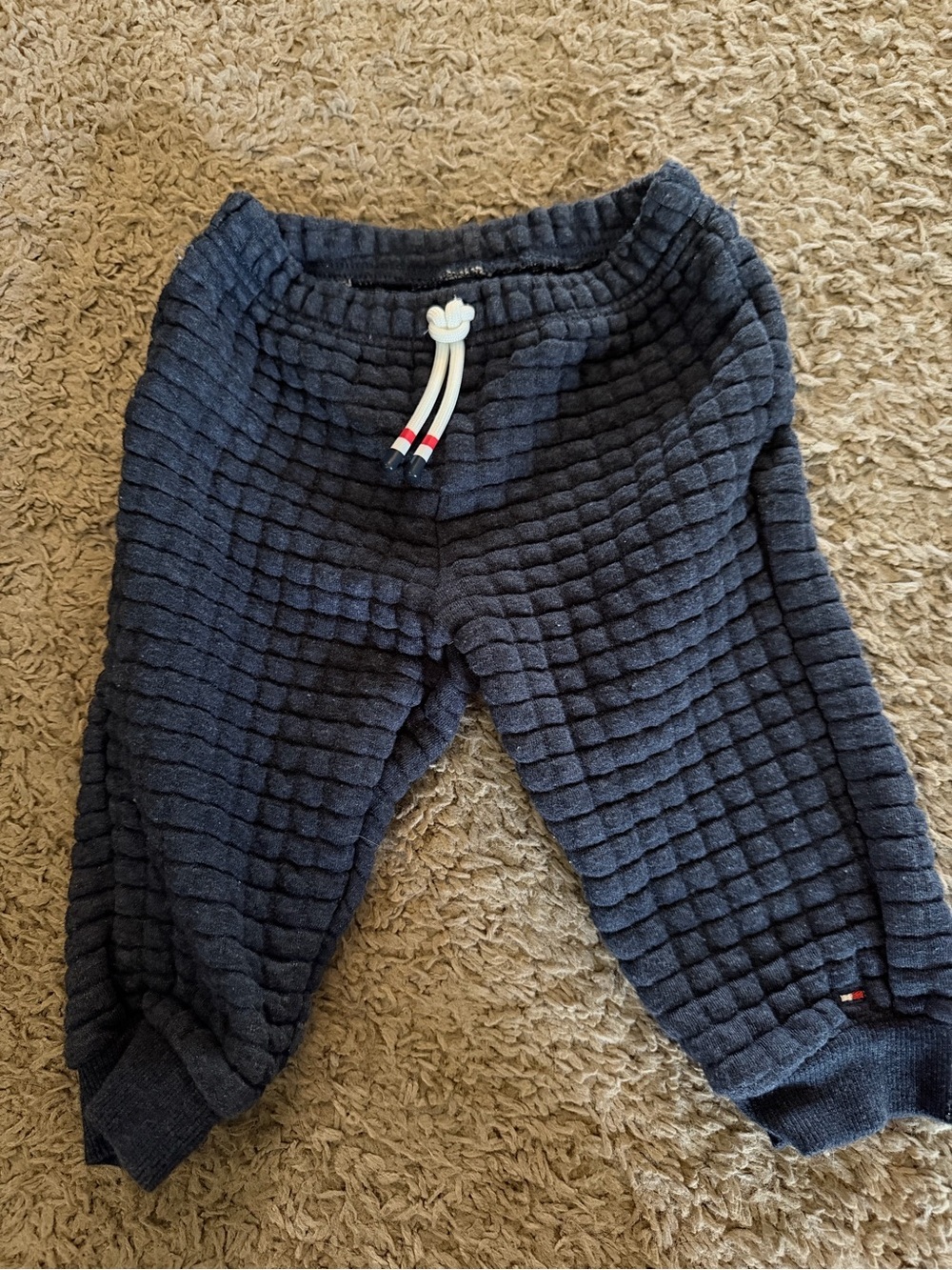 Tommy Hilfiger Cozy Navy Quilted Toddler Jogger Pants 18M